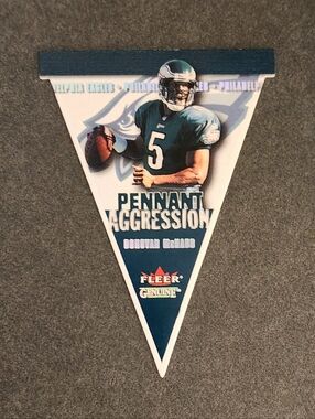 2001 Fleer Genuine Pennant Aggression #8 Donovan McNabb Football Card